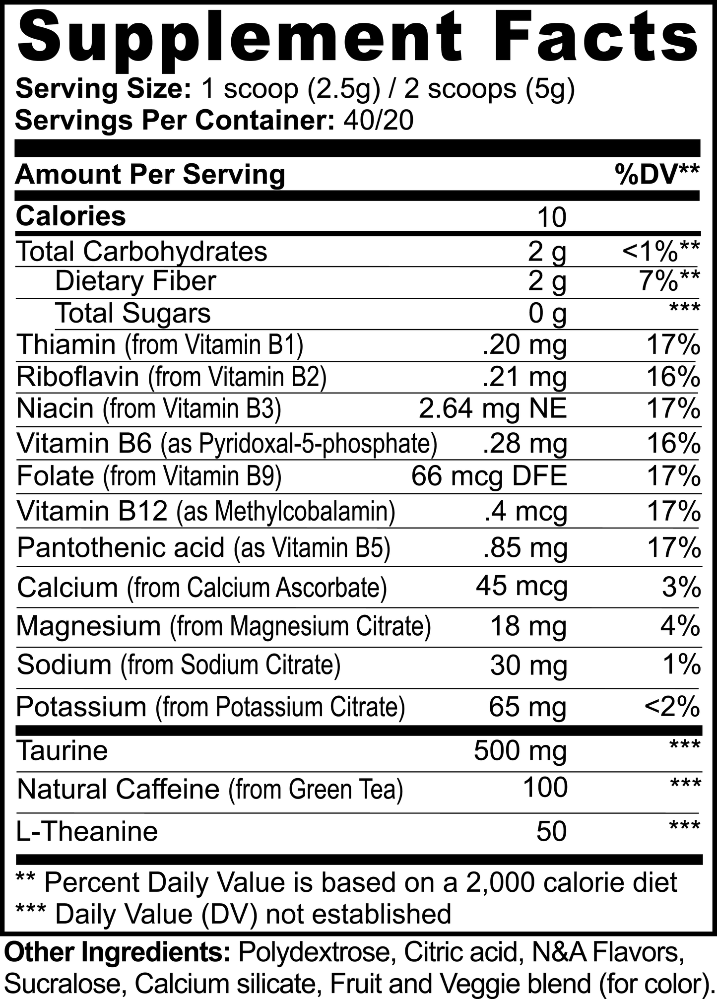 Pre-Workout (Lychee Splash Energy)